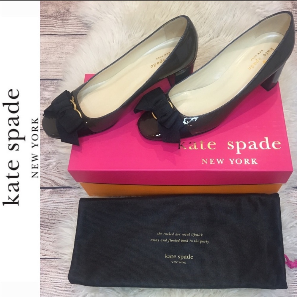 Kate Spade New York ‘Dale’ Grey Patent Pumps
